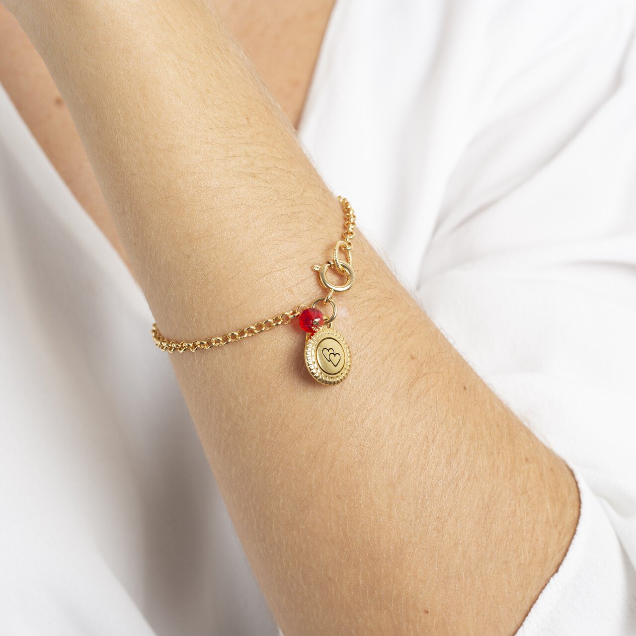 PULSEIRA DA AMIZADE AMOR CORRENTE ELOS BANHO OURO