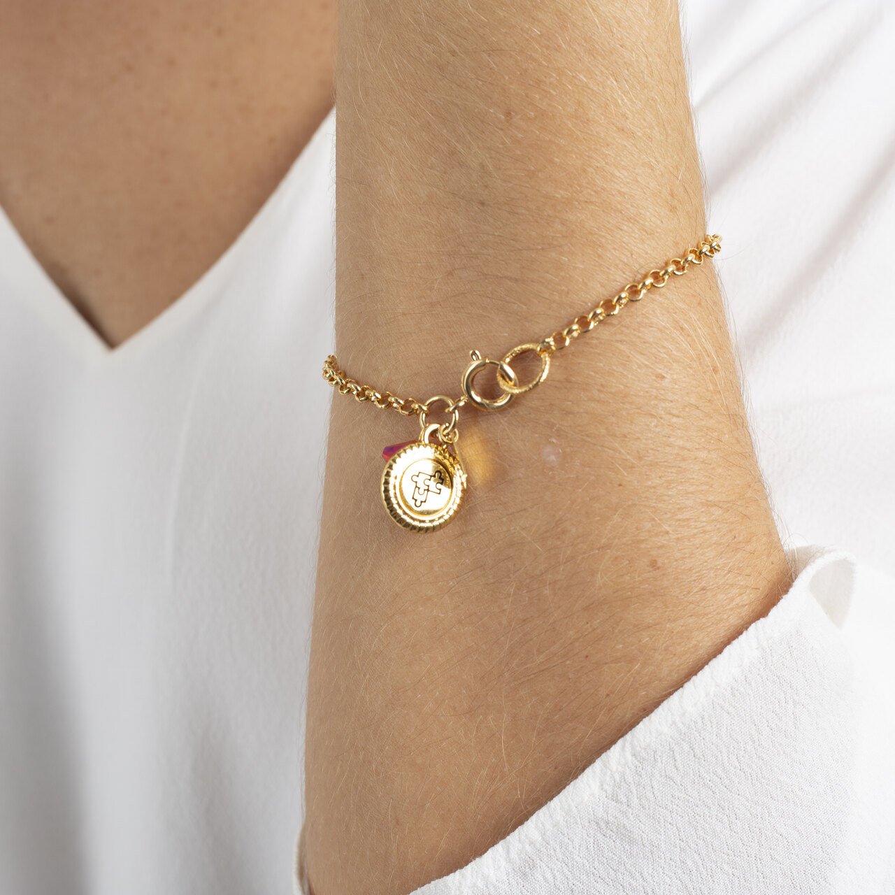 PULSEIRA DA AMIZADE CORRENTE ELOS BANHO OURO