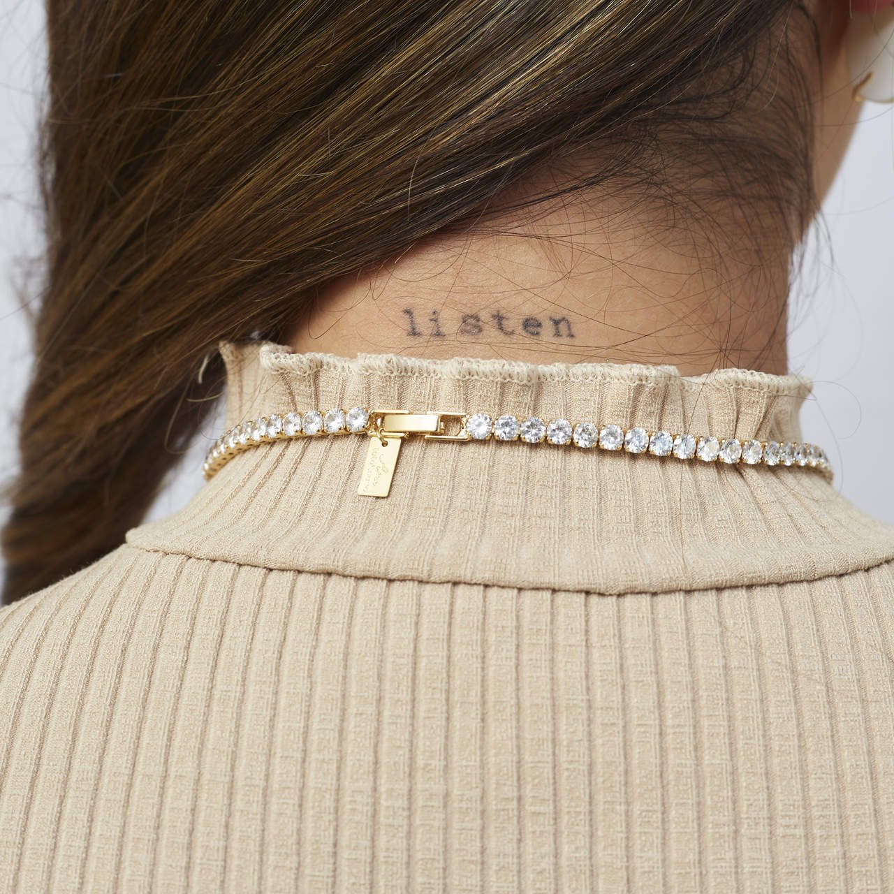CHOKER HELÔ RIVIERA INCOLOR BANHO OURO