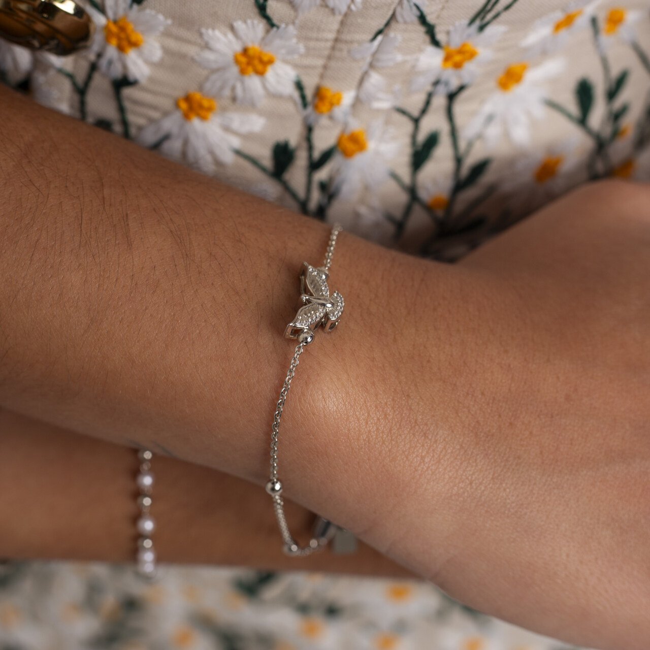 PULSEIRA ESPIRITO SANTO BANHO RÓDIO BRANCO