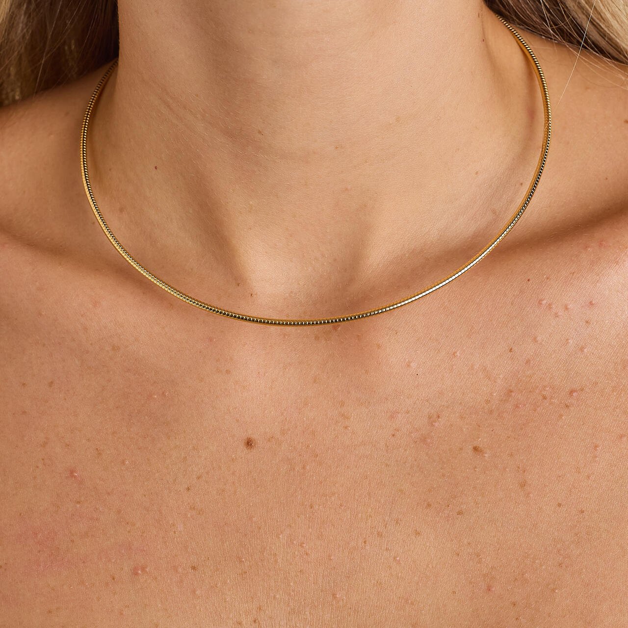 CHOKER ARO FINO BANHO OURO