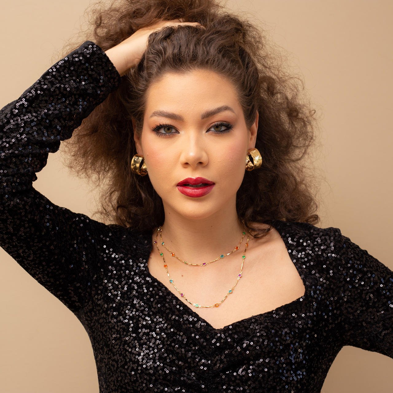 CHOKER TIFANY REDONDA COLORIDA BANHO OURO
