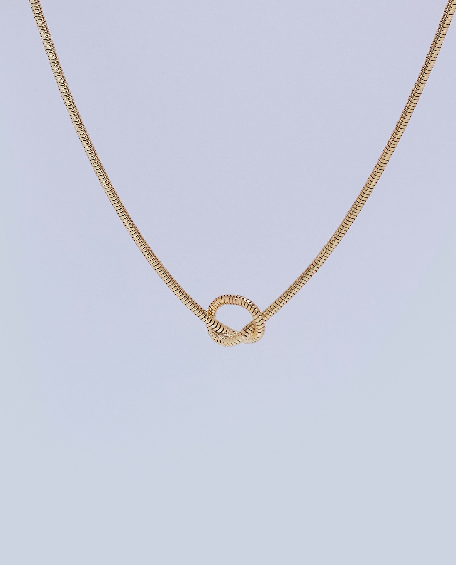CHOKER NÓ CORRENTE RABO DE RATO BANHO OURO