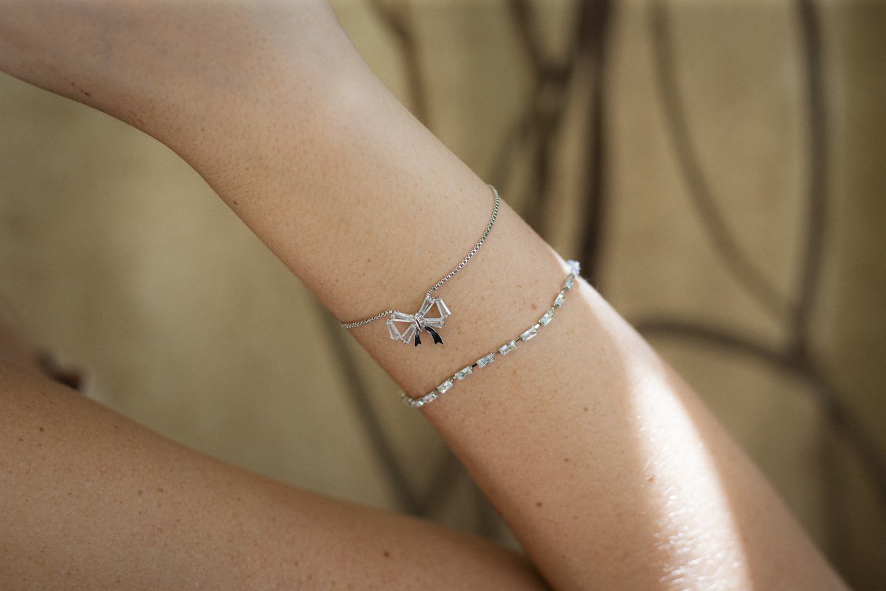 PULSEIRA ZIRC ZIRCÔNIA BANHO RÓDIO BRANCO