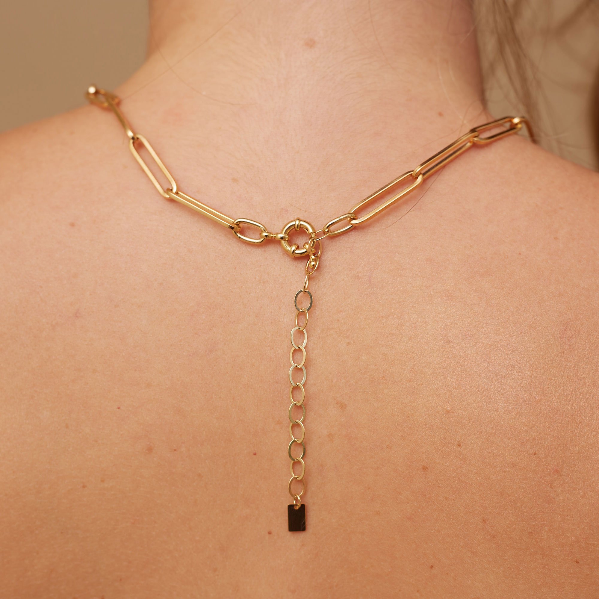 CHOKER CLIP BANHO OURO