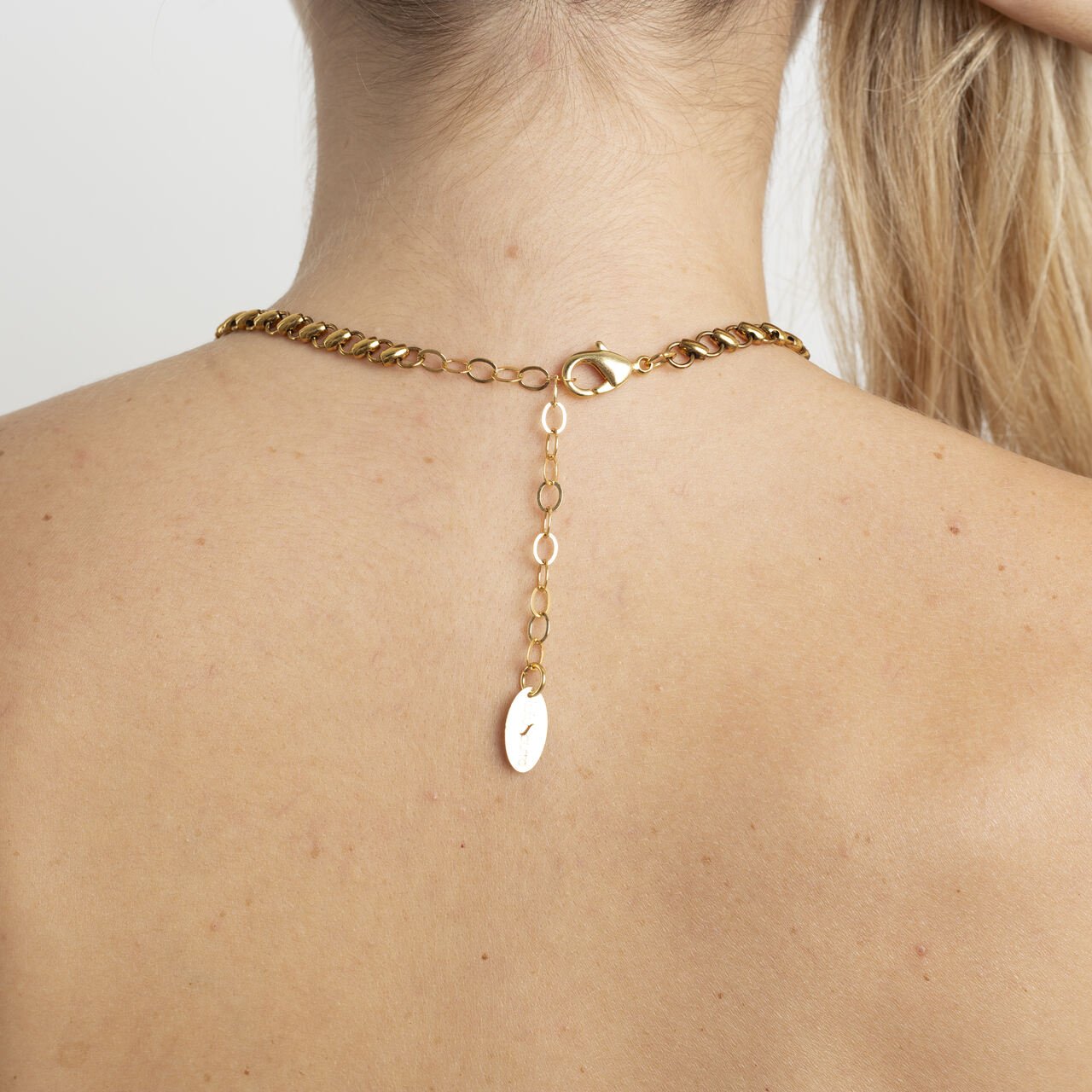 CHOKER MINI BARRIL OURO ENVELHECIDO