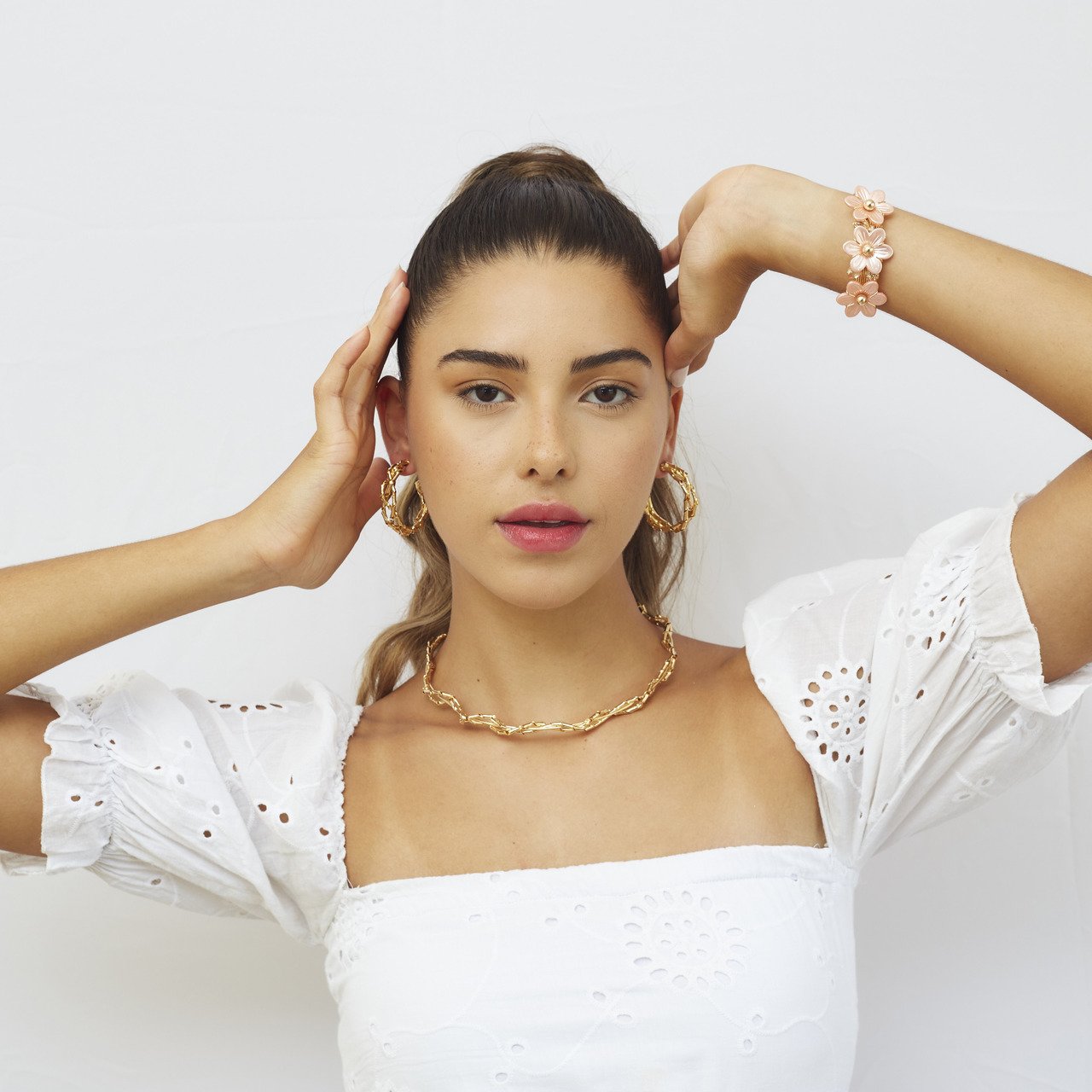 CHOKER ZOÉ ARO TRANÇADO DUPLO BANHO OURO