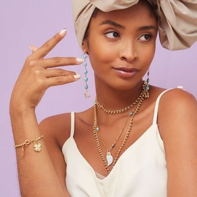 BRINCOS ELOÁ EAR CUFF CORRENTE RESINAS TURQUESA BANHO OURO