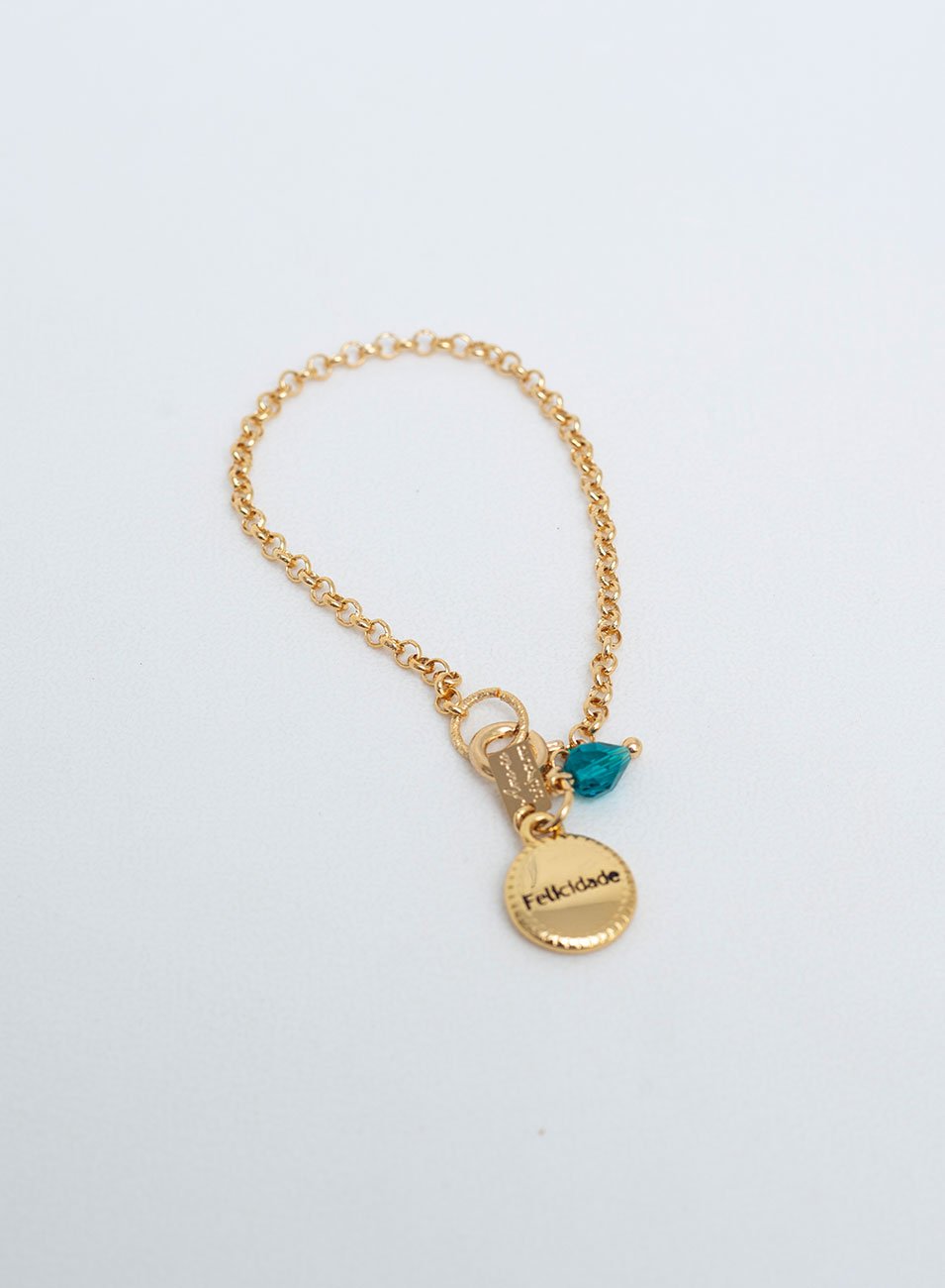 PULSEIRA DA AMIZADE FELICIDADE CORRENTE ELOS BANHO OURO