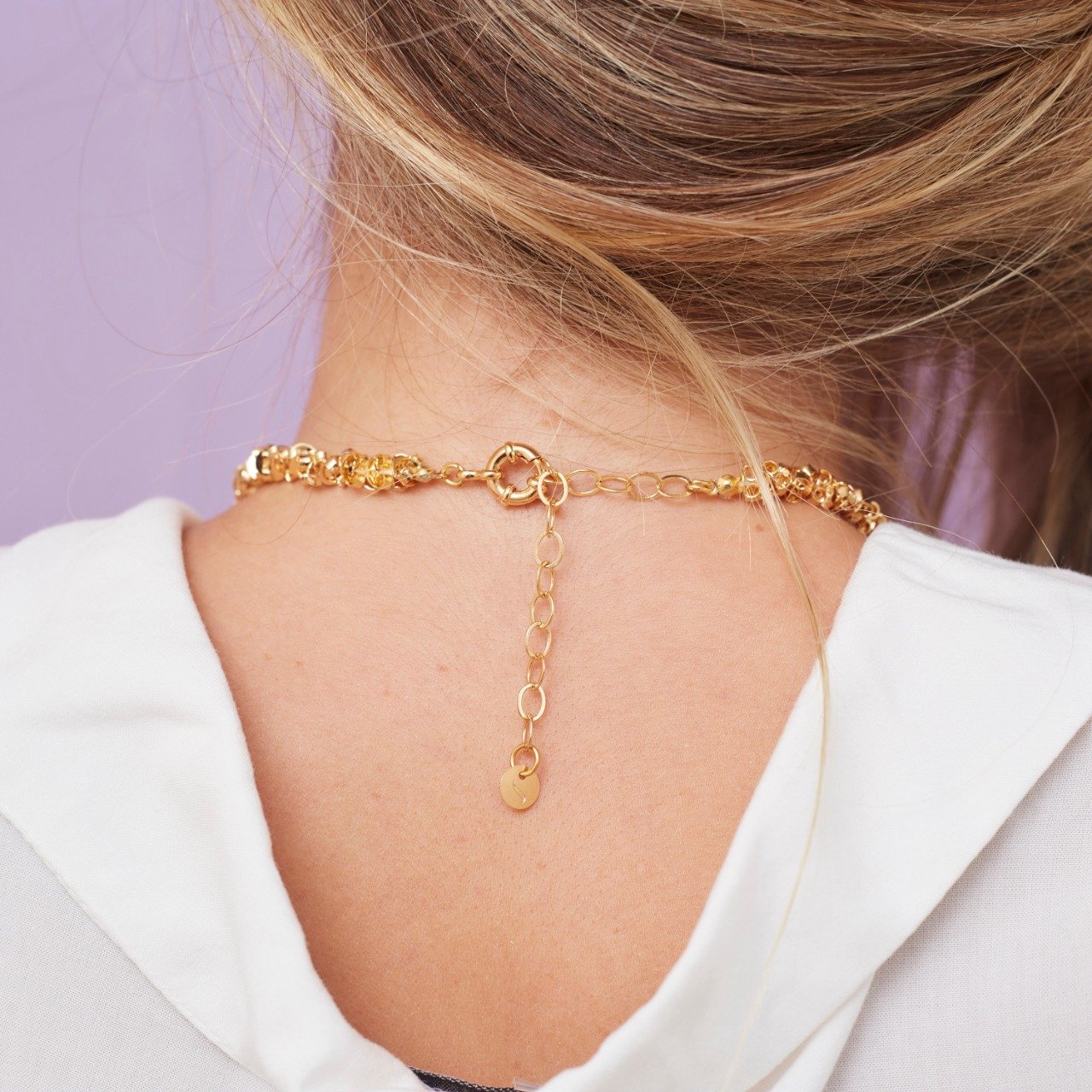 CHOKER TARRAXAS BANHO OURO