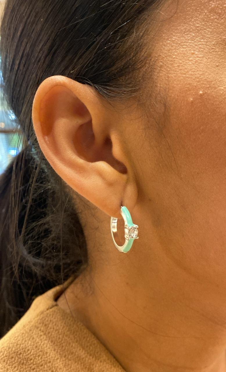 ARGOLA VERDE ZIRCÔNIA FURTACOR BANHO OURO