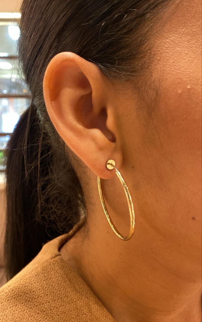 ARGOLA PRESSÃO BANHO OURO