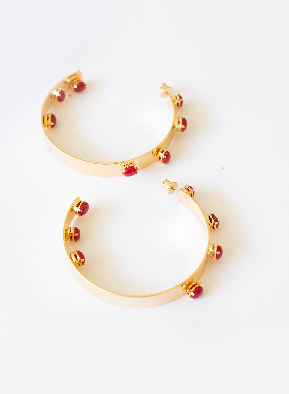 ARGOLAS BORDÔ RESINAS OVAIS BANHO OURO