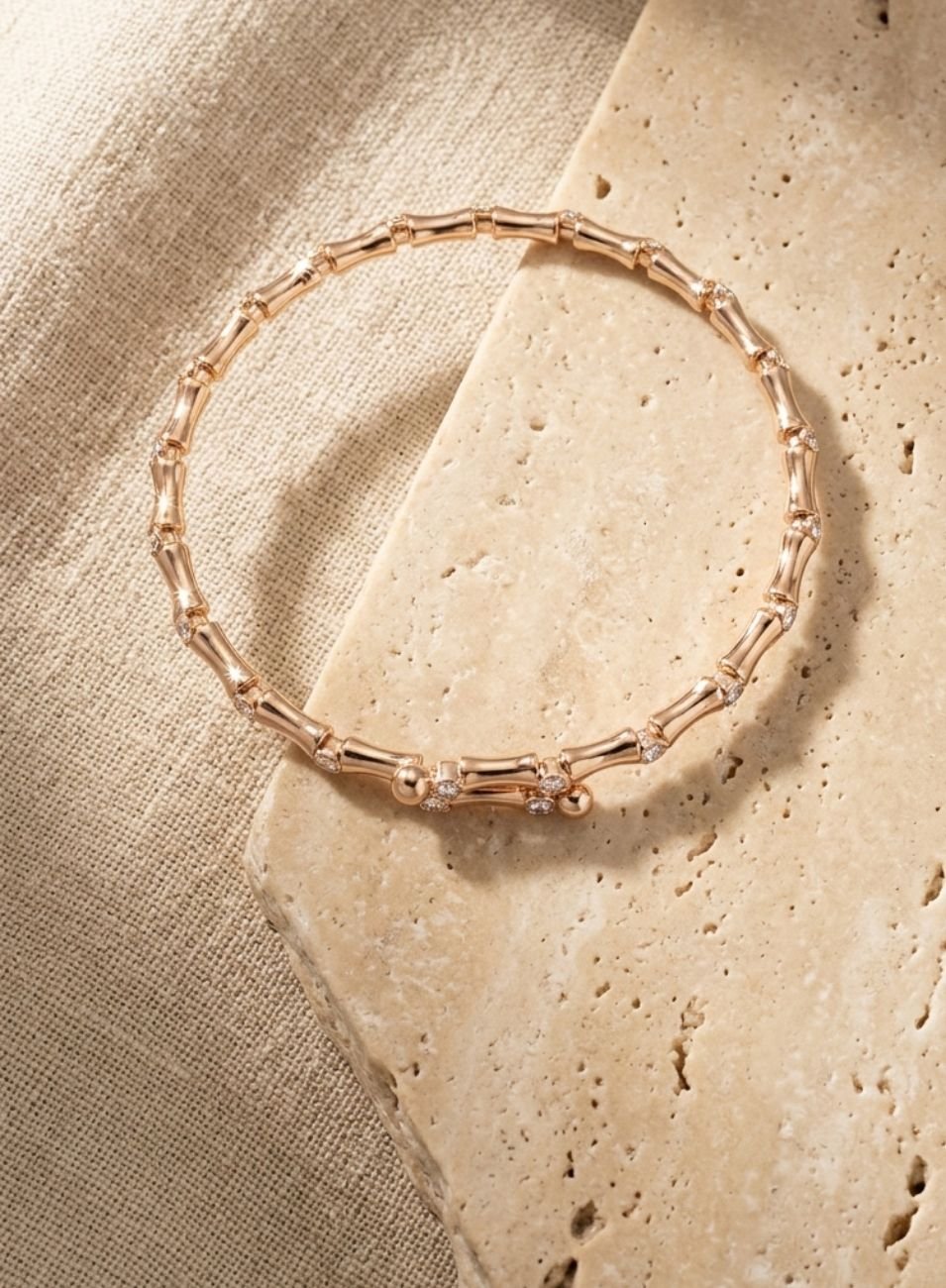 BRACELETE CURVAS BANHO OURO 