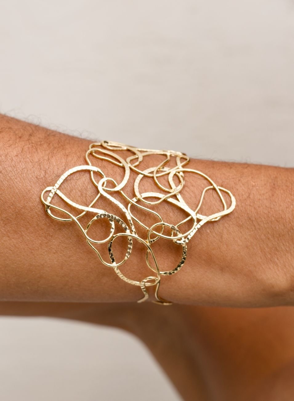 BRACELETE MATÉRIA BANHO DE OURO
