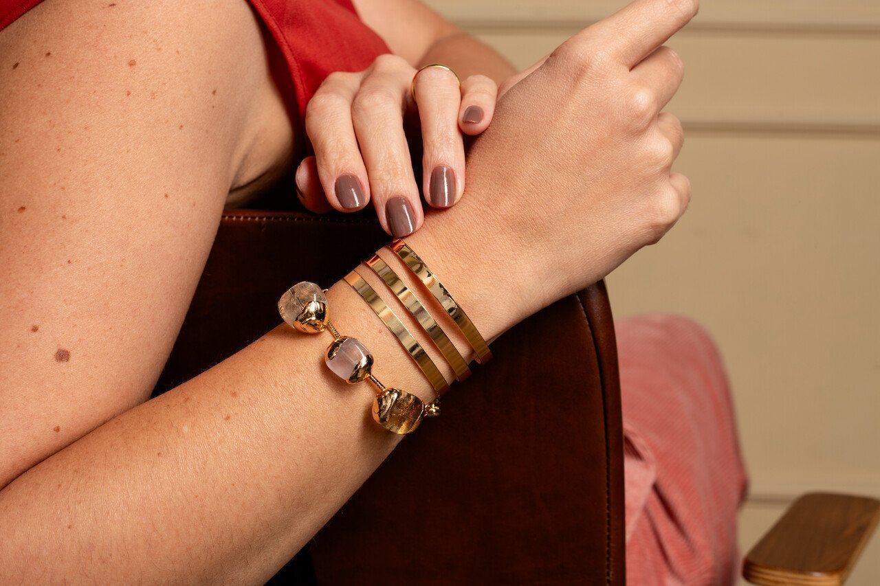 BRACELETE TENOR BANHO OURO