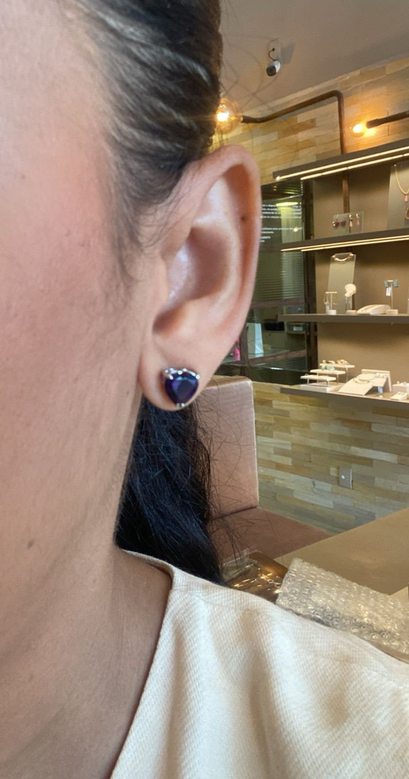 BRINCO CORAÇÃO ZIRCÔNIA CORES VARIADAS