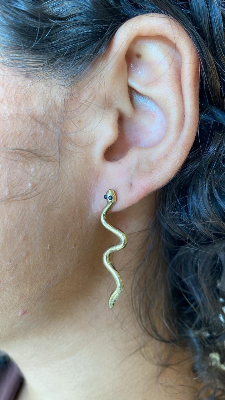 BRINCO MARIA COBRINHA BANHO OURO