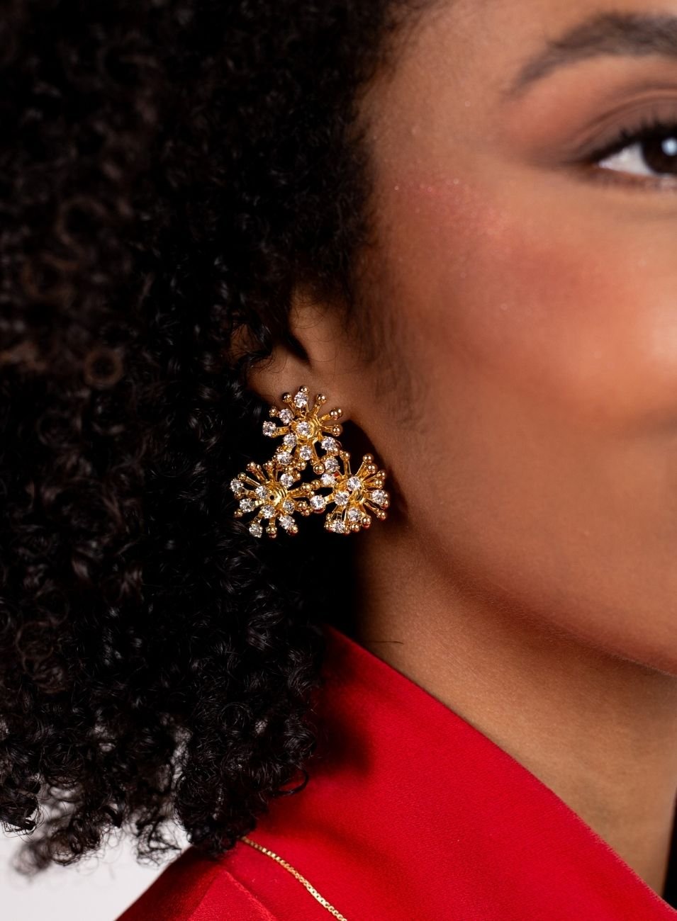 BRINCOS CALM TRÍADE BANHO OURO