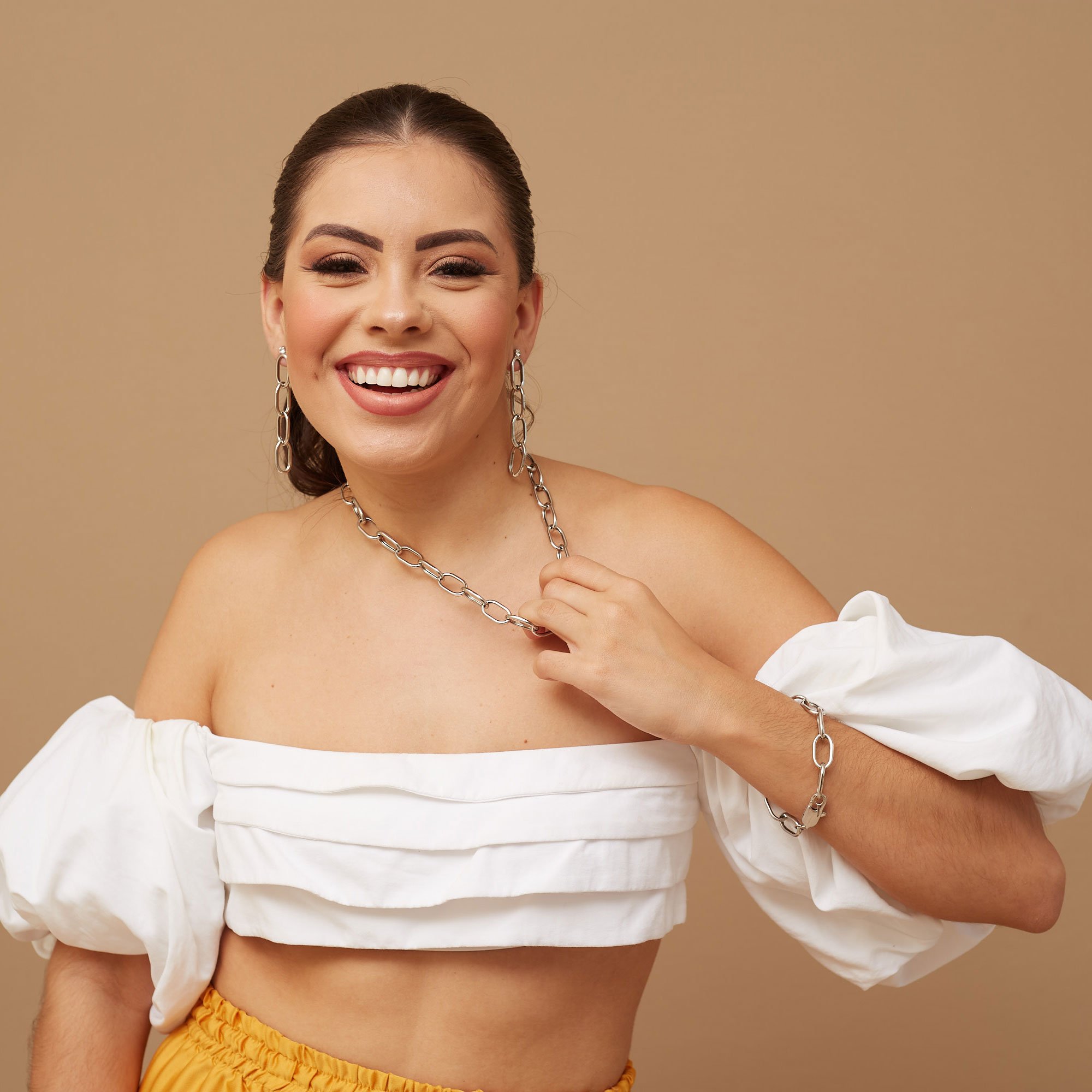 BRINCOS CLIP BANHO RÓDIO BRANCO