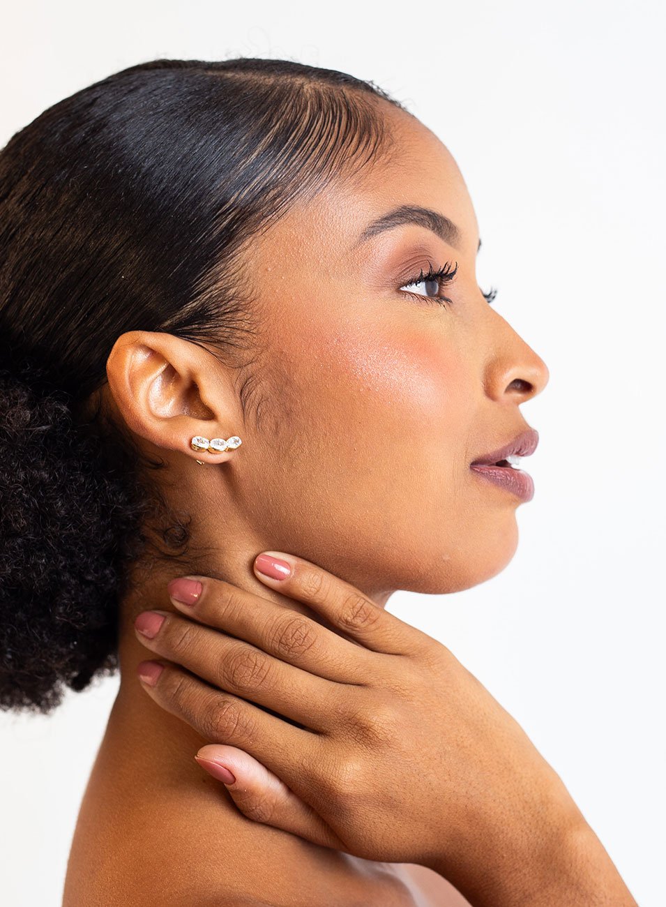 BRINCOS EARCUFF TRIPLA SABINA BANHO OURO