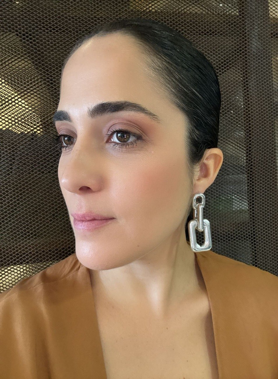 BRINCOS ESTILO BANHO RÓDIO BRANCO