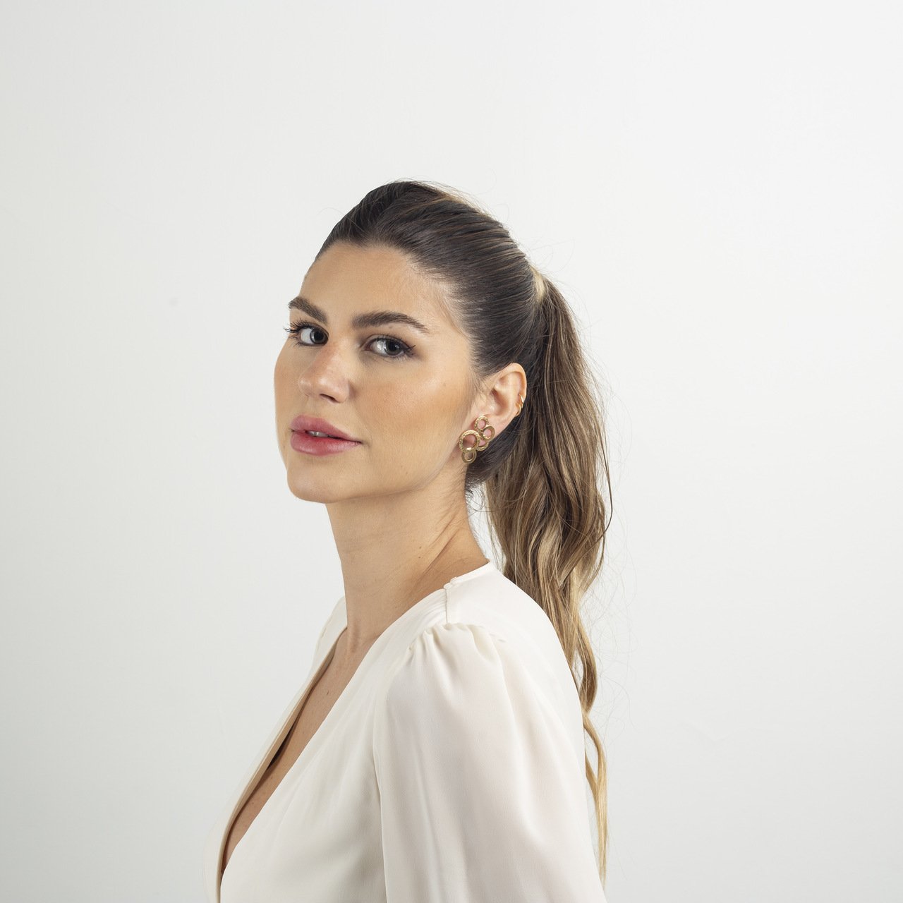 BRINCOS MADOX OLÍMPICO ARGOLAS BANHO OURO