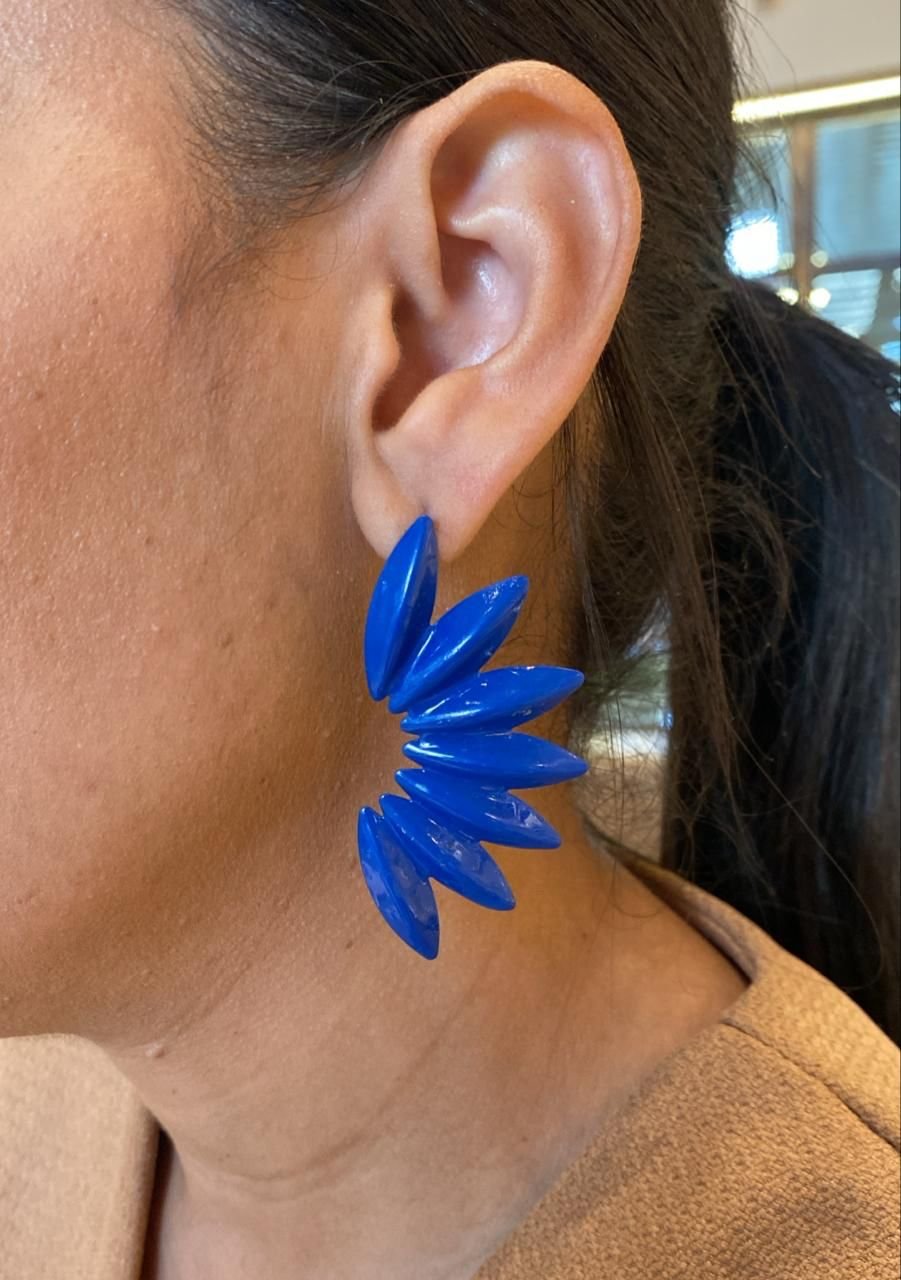 BRINCOS NAVETES ESMALTADAS