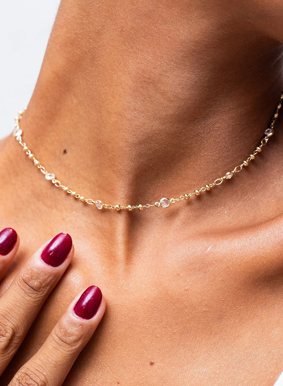 CHOKER AMÉLIA BANHO OURO