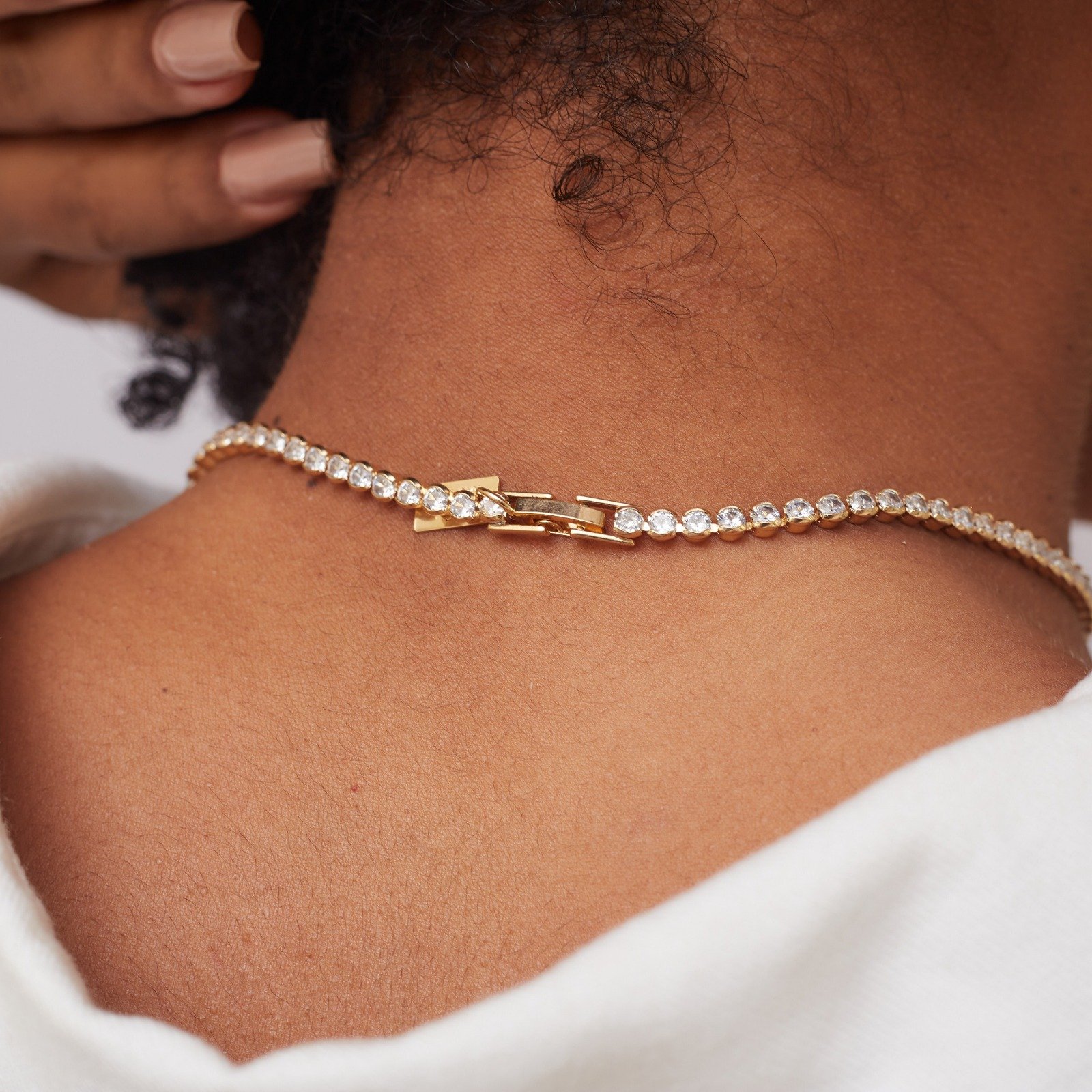 CHOKER BELA RIVIERA PORTUGUESA BANHO OURO