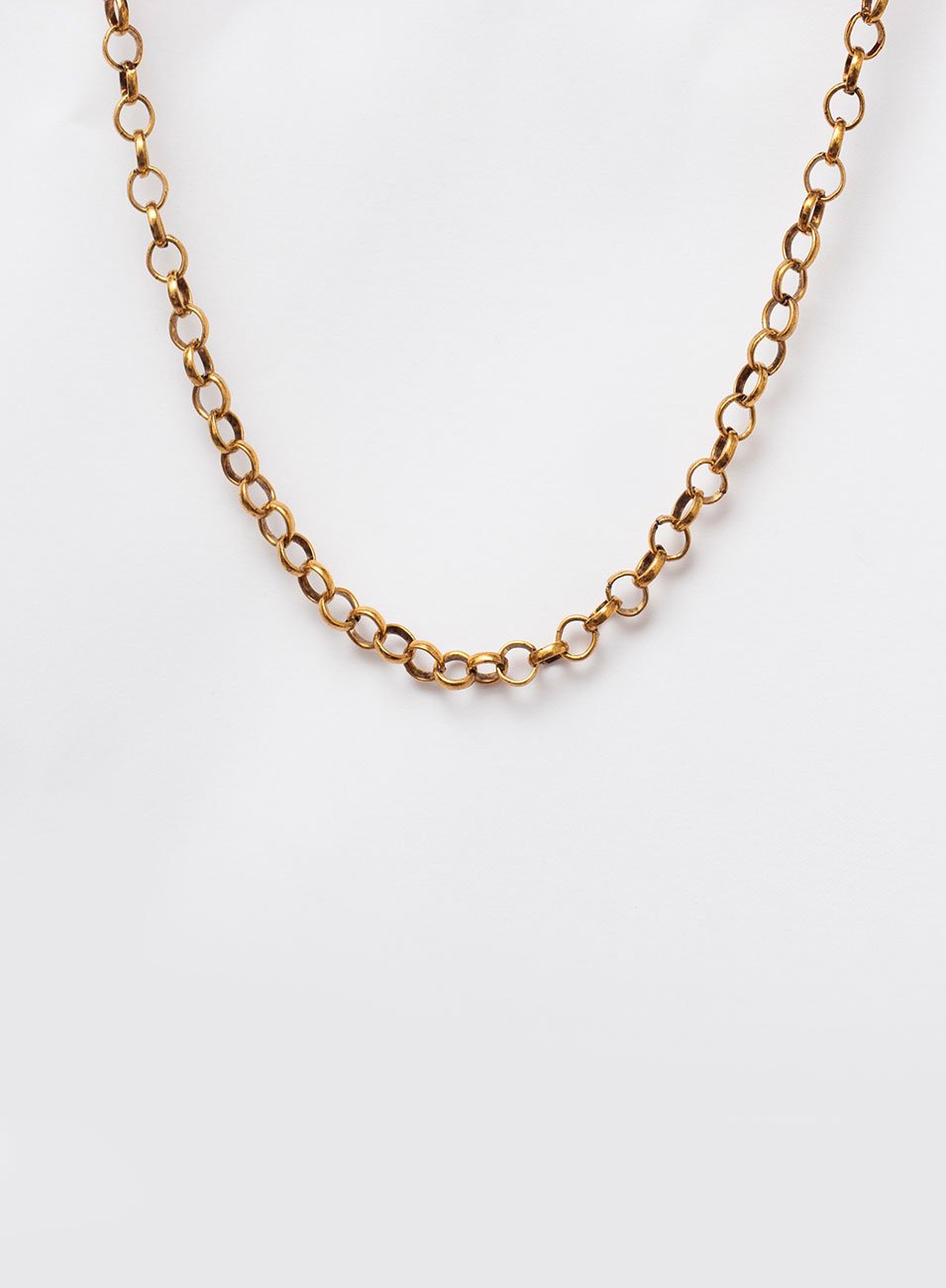 CHOKER ELOS ENTRELAÇADOS BANHO OURO VELHO