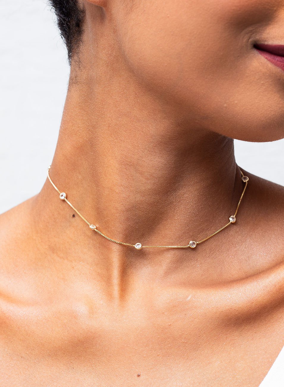 CHOKER EMILY BANHO DE OURO 