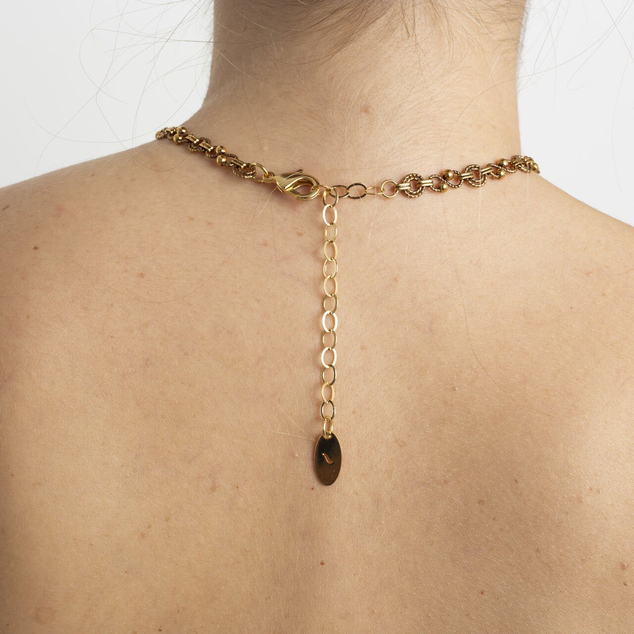 CHOKER INFINITOS BANHO OURO ENVELHECIDO