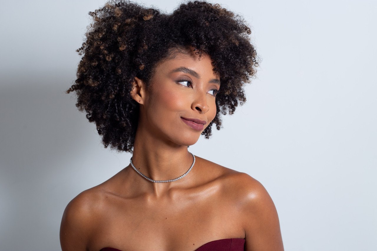 CHOKER LILI RIVIERA ZIRCONIA QUADRADA INCOLOR BANHO RÓDIO BRANCO