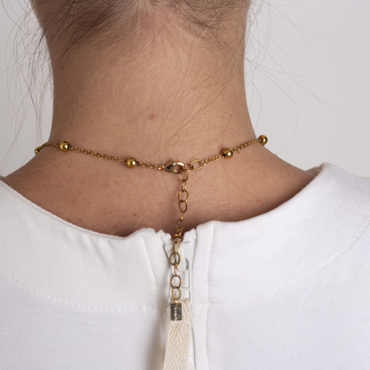 CHOKER MIMO BOLAS BANHO OURO