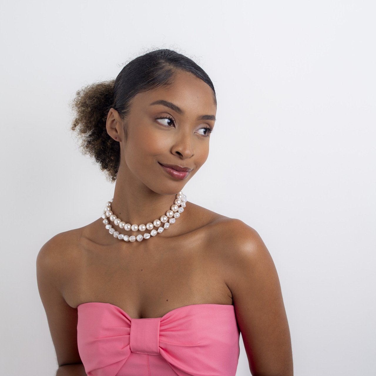 CHOKER PÉROLAS IRREGULARES BANHO OURO