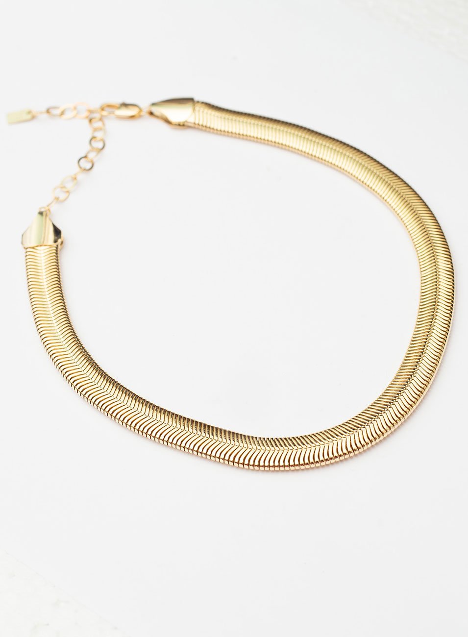 CHOKER SIMPLA RABO DE RATO 8MM BANHO DE OURO