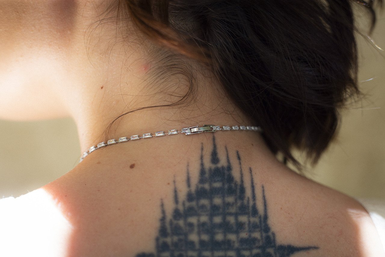 CHOKER ZAFIR ZIRCÔNIA BANHO RÓDIO BRANCO