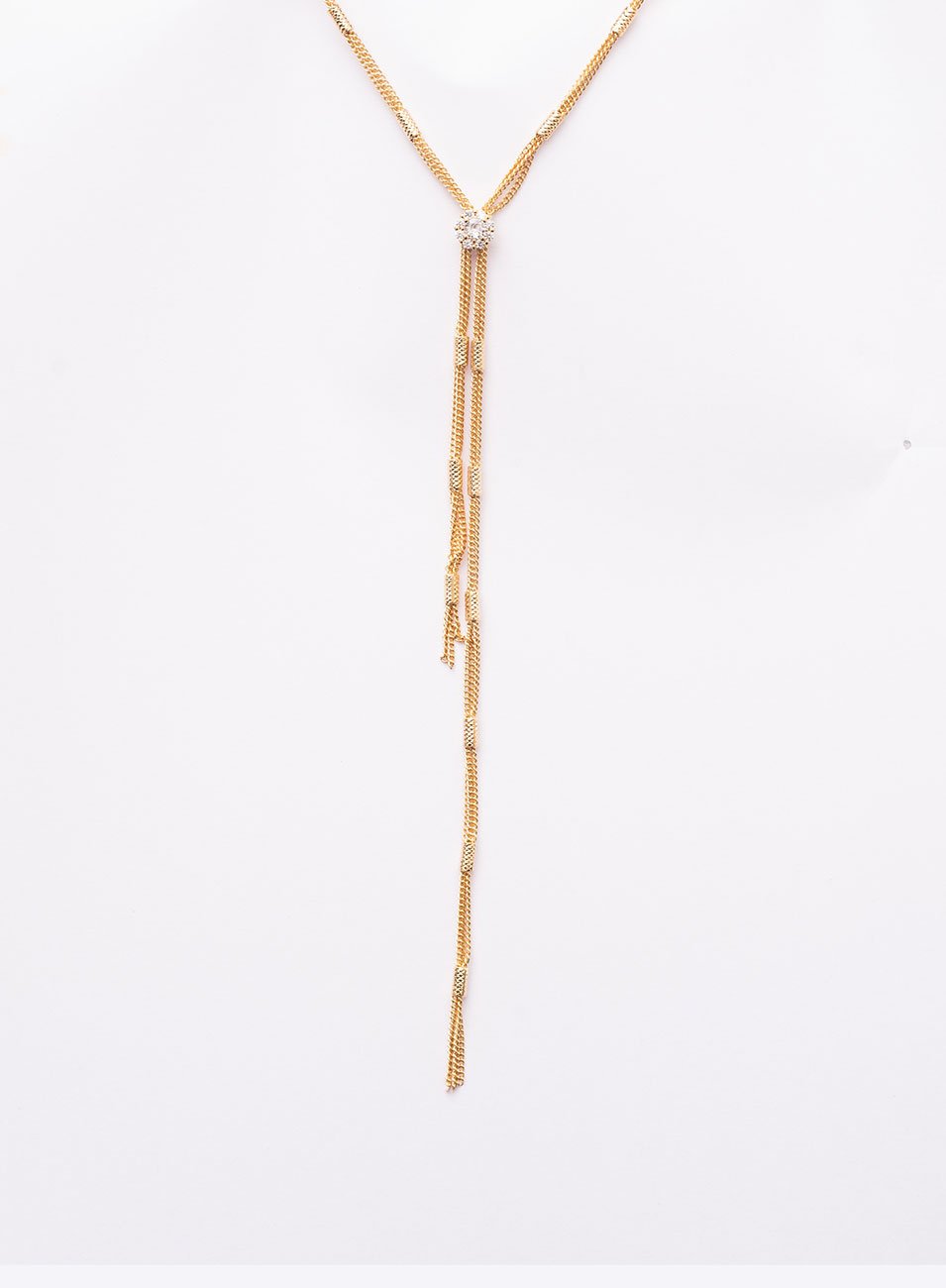 COLAR GRAVATINHA MIOLI COM BANHO RÓDIO BRANCO