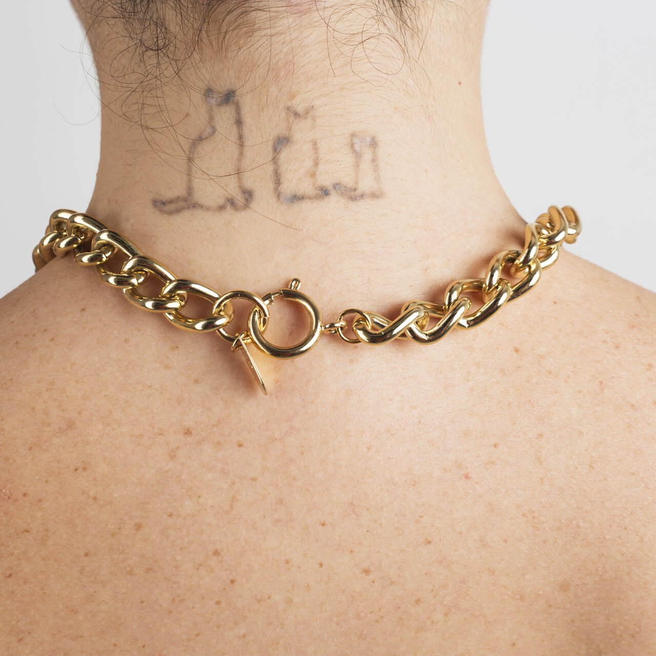 COLAR GRUMET BANHO OURO