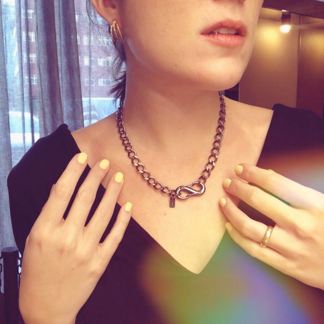 COLAR INFINITO CORRENTE RÓDIO NEGRO FECHO RÓDIO NEGRO