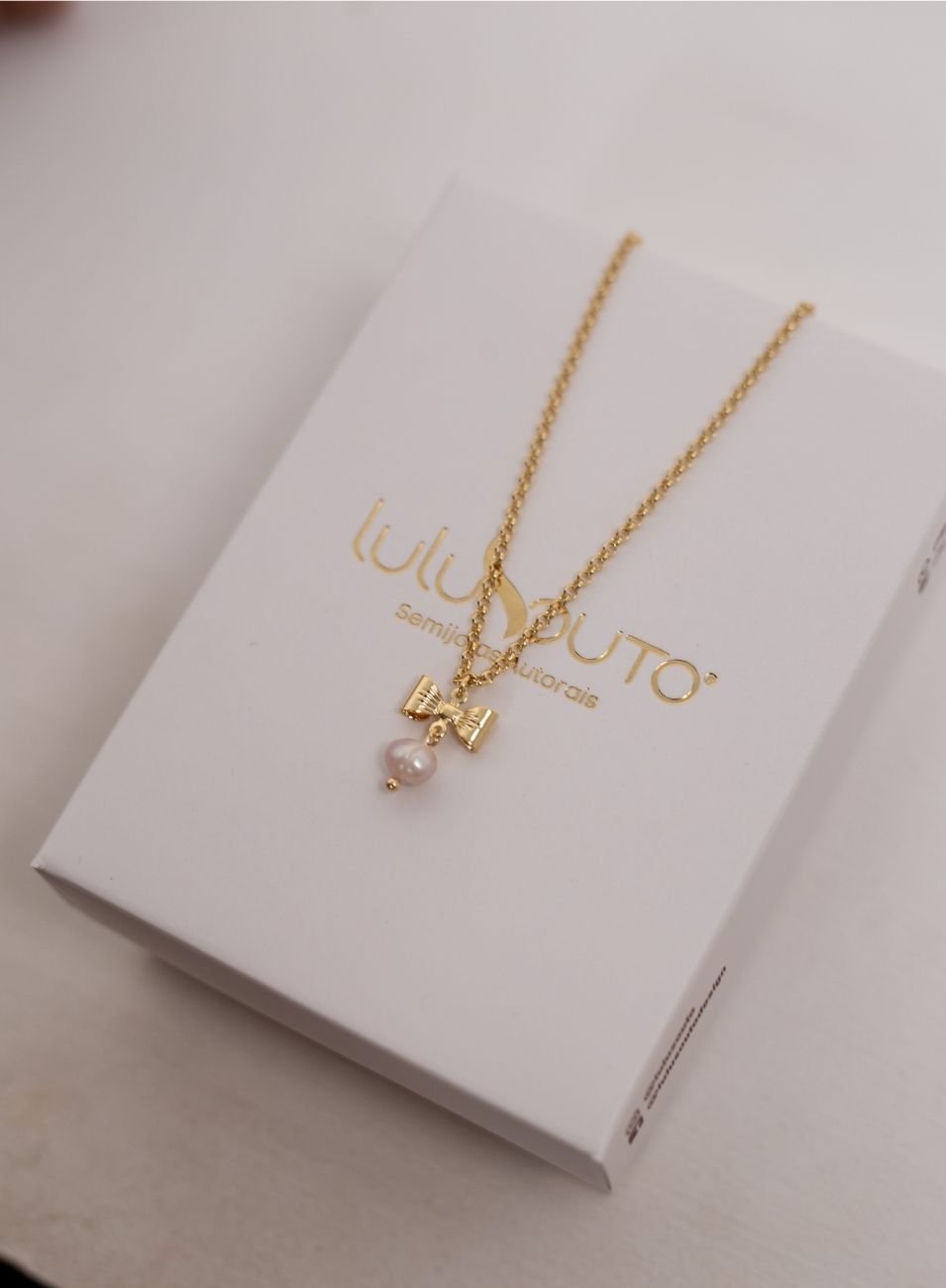COLAR PEROLAÇO BANHO OURO