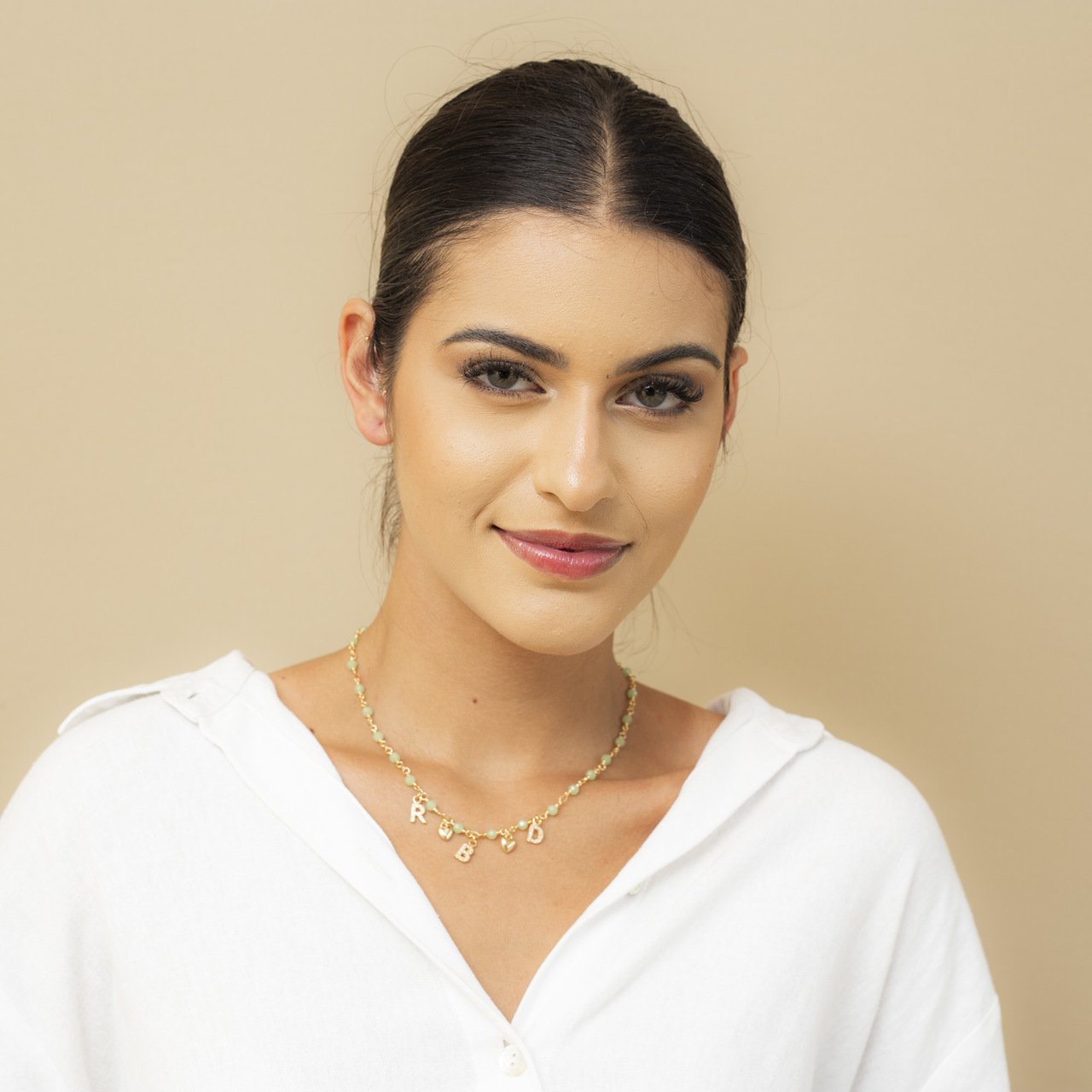 PINGENTE LETRAS CRAVAÇÃO ZIRCÔNIA BANHO OURO