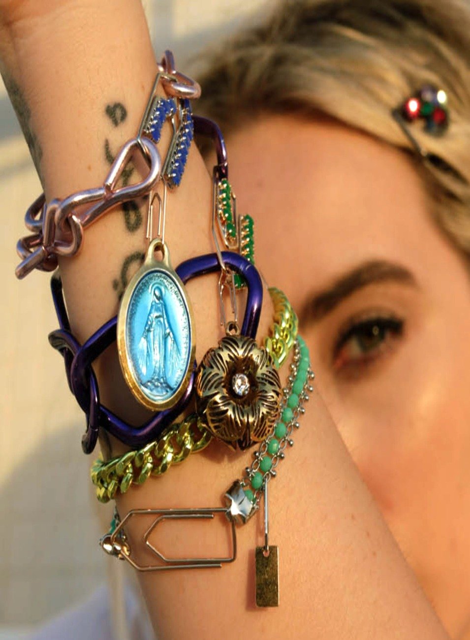 PULSEIRA GRUMET ALUMIN VERD 6MM FECHO CLIP BRN