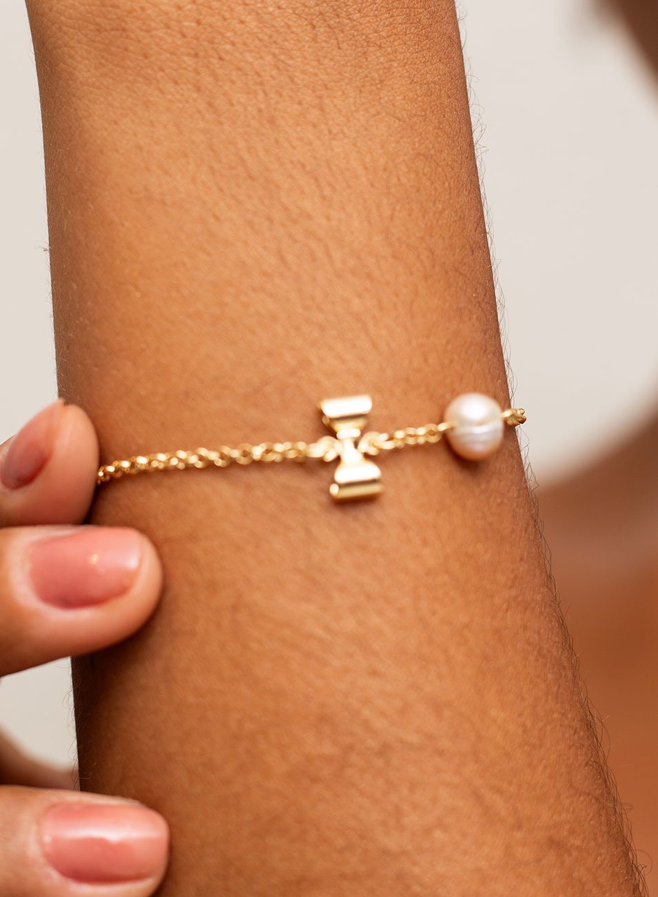 PULSEIRA PEROLAÇO BANHO OURO