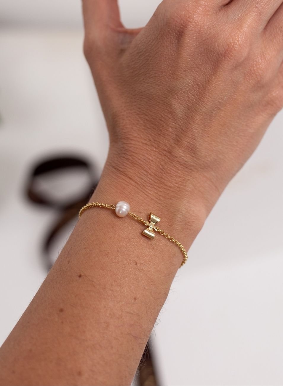 PULSEIRA PEROLAÇO BANHO OURO