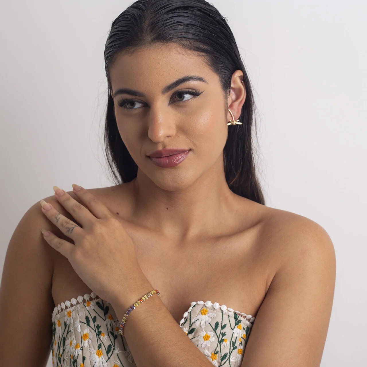 PULSEIRA RAIN RIVIERA GOTA COLORIDA BANHO RÓDIO BRANCO