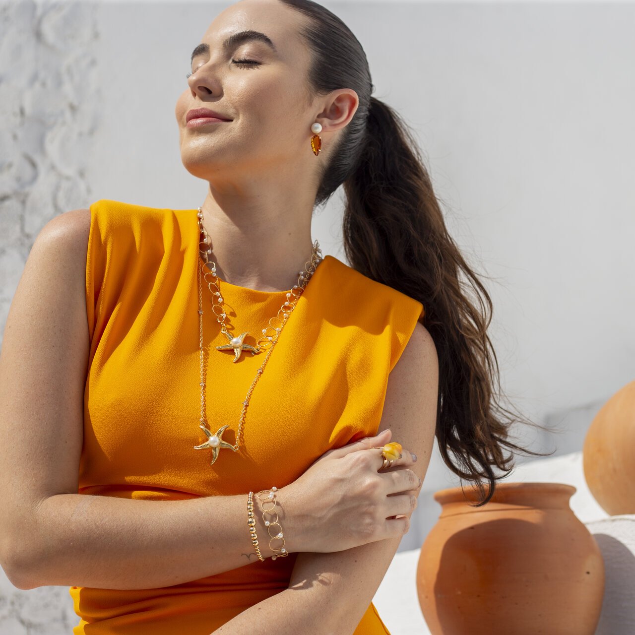 PULSEIRA TROPICAL BANHO OURO