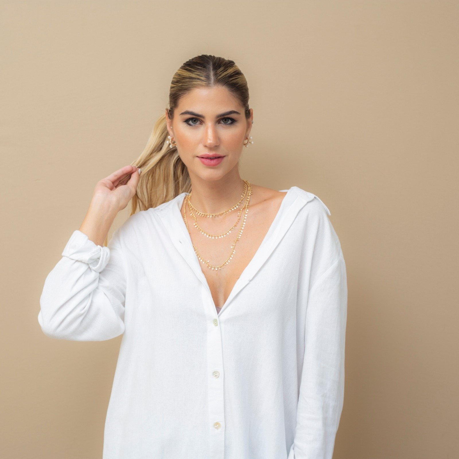 CHOKER PEDAL BANHO OURO