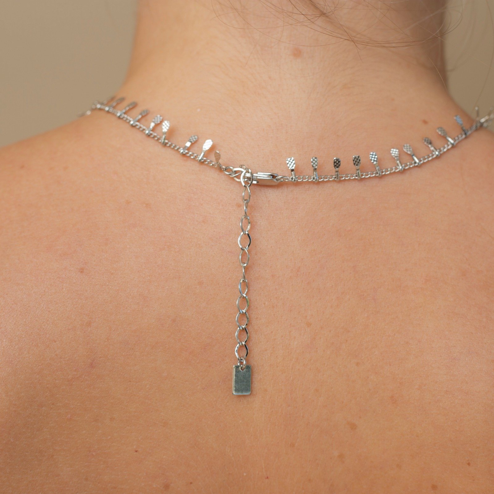 CHOKER PEDAL BANHO RÓDIO BRANCO
